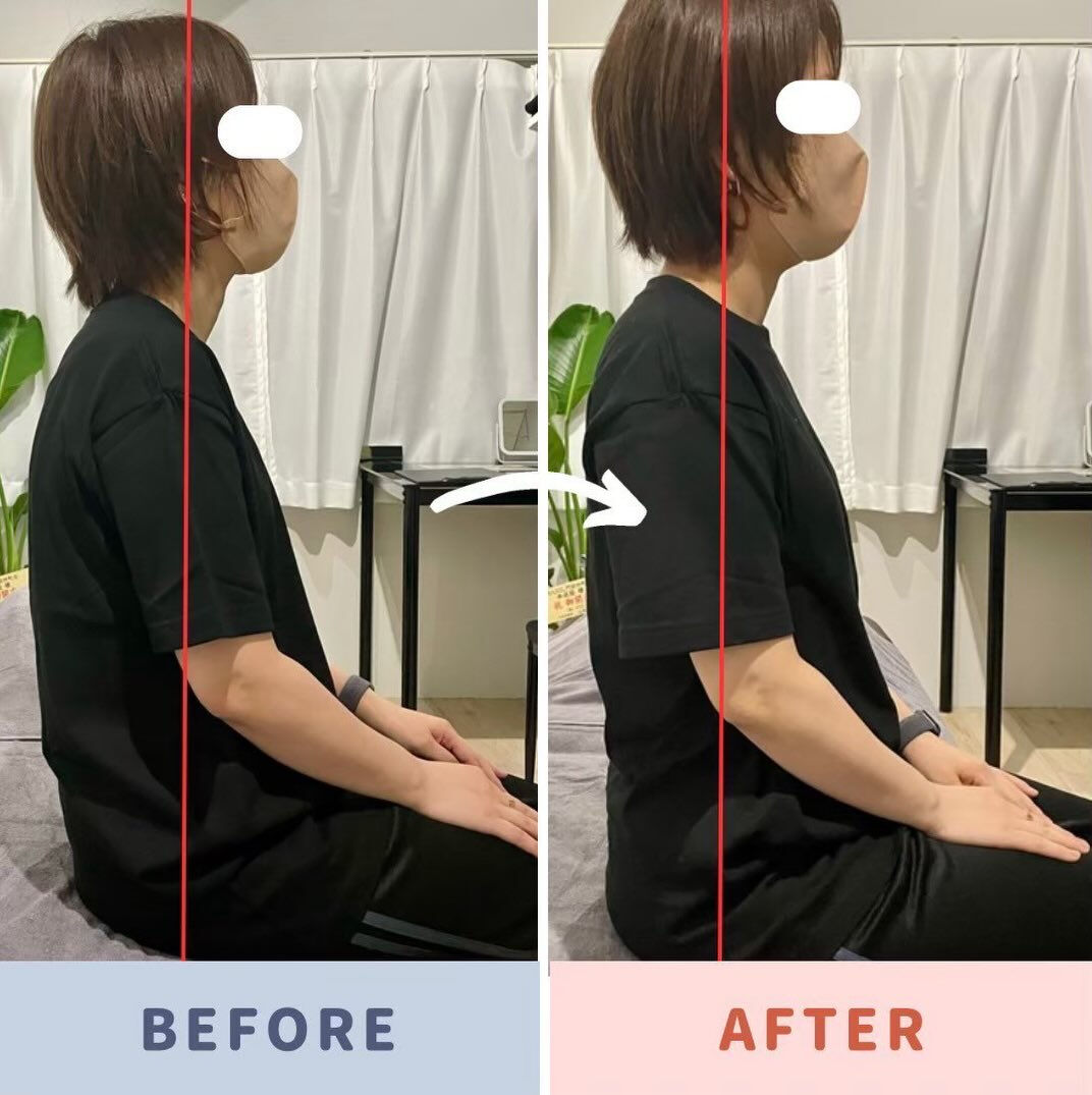 気づくと姿勢が崩れていませんか？👀